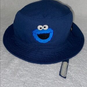 Coppertone Sesame Street COOKIE MONSTER Blue Kids Sun Hat 6/12m